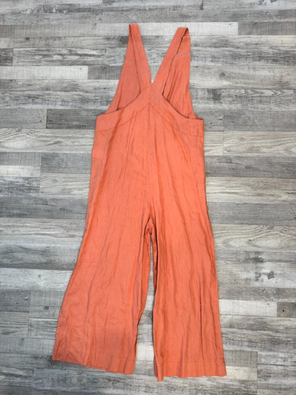 Rhythm Terracotta Linen Wide Leg Jumpsuit Size 8 Sleeveless I38 - Picture 8 of 8
